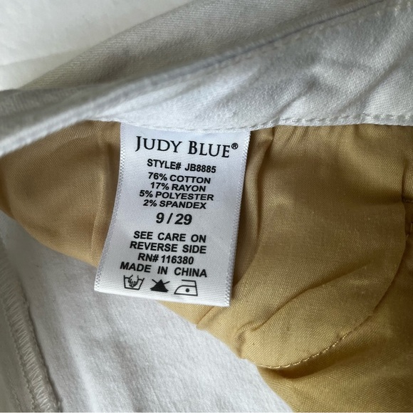 JUDY BLUE Women's White Skinny Jeans Size 29 - Picture 4 of 7